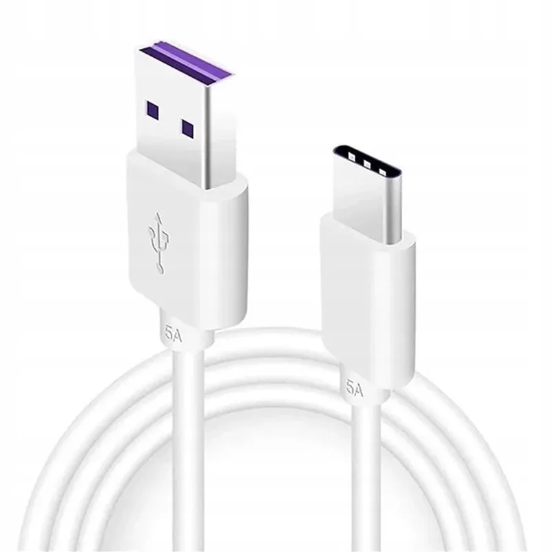 USB-A naar USB-C Kabel 5A 40W Snel Laden 1M voor Huawei by Huawei in White – product photo