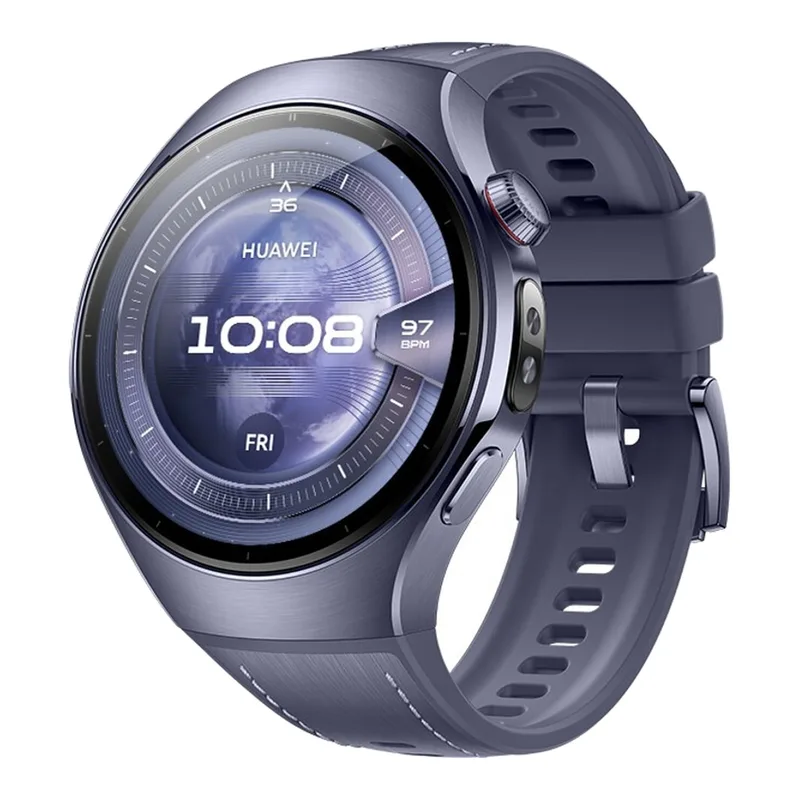 Watch 5 46 mm Grijs-Paars / Composietbandje / Titanium van luchtvaartkwaliteit / X-TAP / eSIM-bellen / GPS / ECG / Bluetooth 5.2 / Smartwatch / Compatibel met iOS en Android by Huawei – product photo