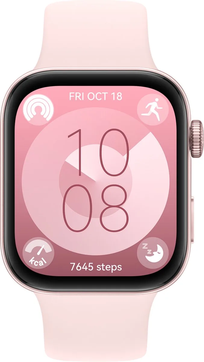 WATCH FIT 3 - Pink | Ultraslank design | 1,82" AMOLED-scherm | All-round fitnessmanagement | Tot 10 dagen batterijduur| Compatibel met iOS en Android van Huawei in Roze – productfoto