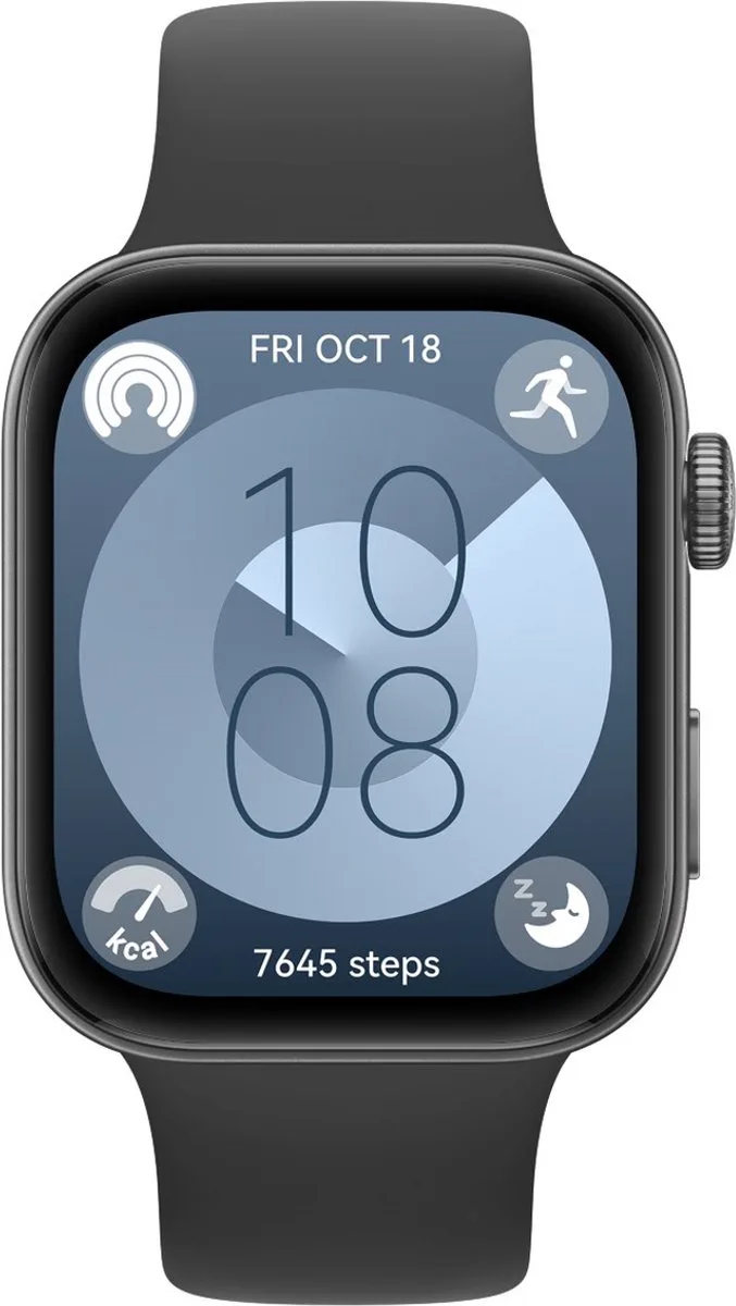 WATCH FIT 3 Smartwatch - Compatibel met iOS en Android från Huawei i Svart – produktbild