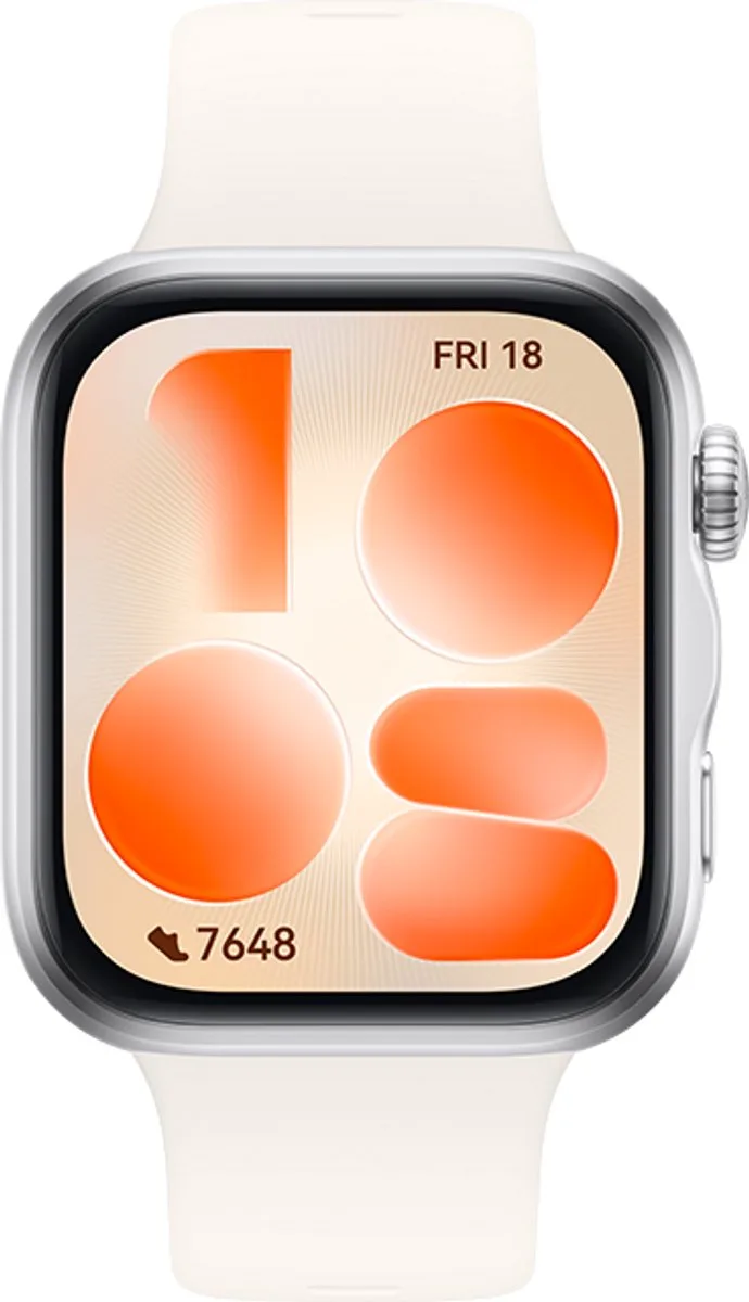 WATCH FIT 5 Smartwatch - Premium ontwerp - Geavanceerde Buiten workoutmogelijkheden - Professioneel gezondheidsmonitoring met TruSense - Compatibel met iOS & Android fra Huawei i Hvid – produktbillede