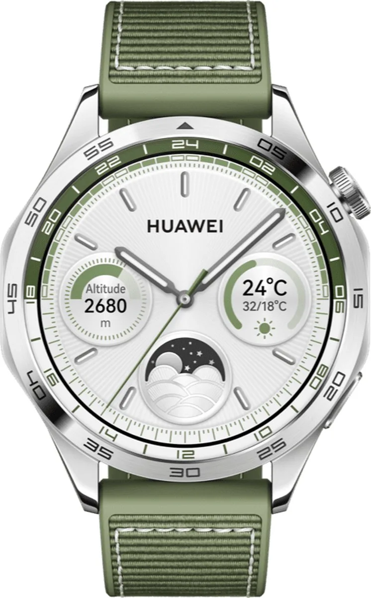 WATCH GT 4- 46MM - Composiet Horlogeband - Verbeterd 24/7 gezondheidsbeheer - Tot 2 weken batterijduur - Compatibel met iOS & Android von Huawei in Grün – Produktfoto