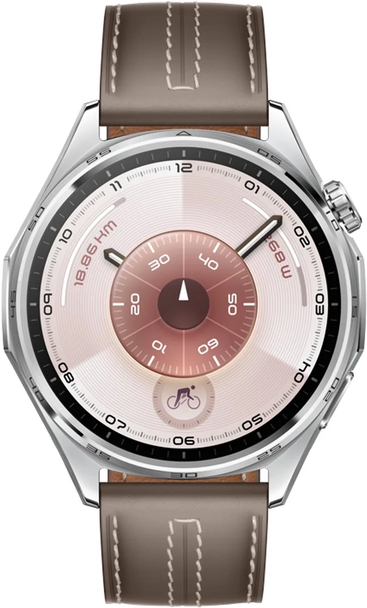 WATCH GT 6 46mm Grijs | 21-Daagse Batterijduur - Nauwkeurige GPS- en Hartslagmeting - Innovatieve Pro-niveau Fietstracking – Analyse van Emotioneel Welzijn - Compatibel met iOS & Android de Huawei en Gris – photo produit