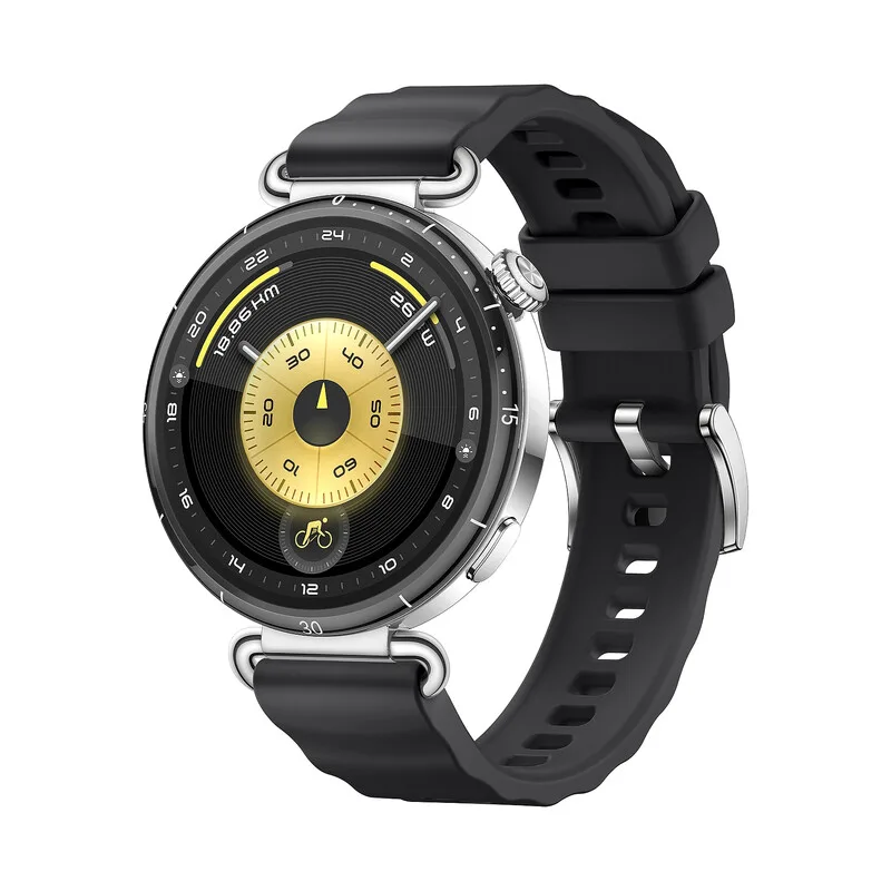 WATCH GT6 41 mm mit schwarzem Fluorelastomer-Armband från Huawei – produktbild