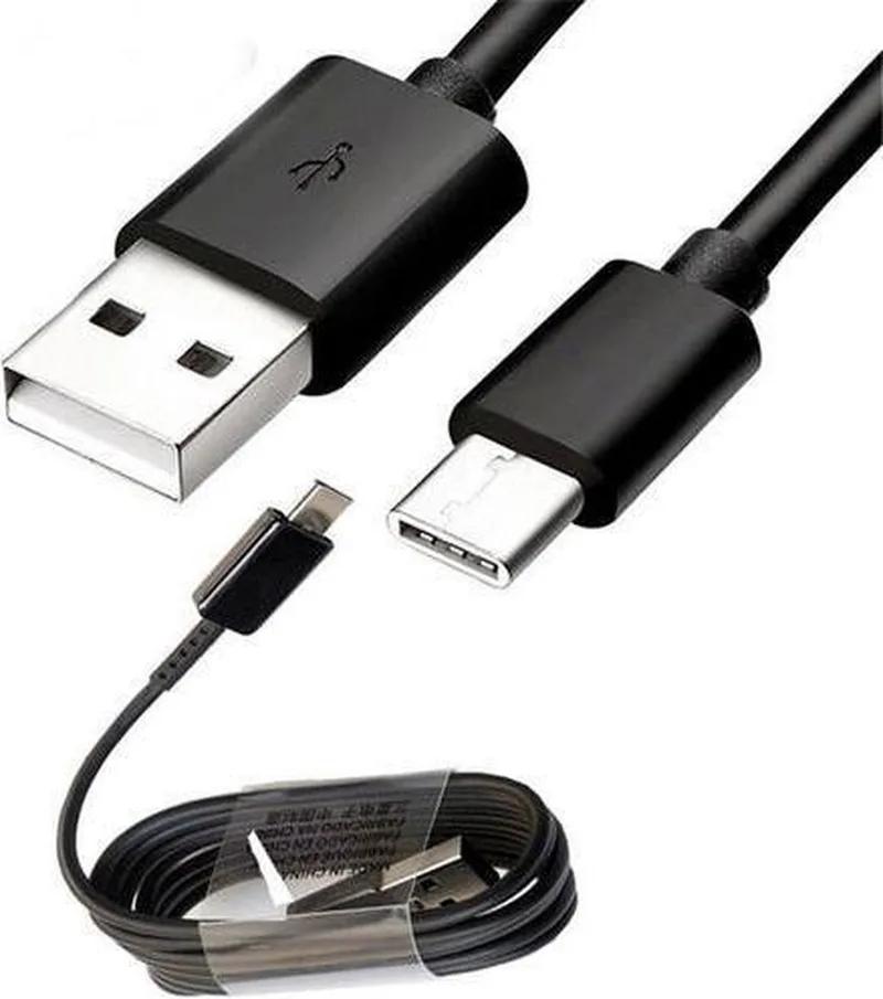 USB-C Data- en Laadkabel - Kabel - Oplaadkabel - Type C Naar USB-A - Oplaadsnoer Telefoon - Laptop - 1 Meter by LDNIO in Black – product photo