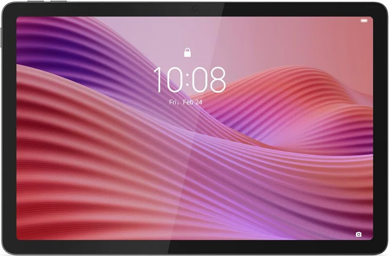 Tab - Mediatek Processor - 128 GB Opslag - 25,6 cm (10,1 inch) Scherm - 4 GB Werkgeheugen - Wi-Fi 5 (802.11ac) - Android 14 Besturingssysteem - Grijs van Lenovo – productfoto