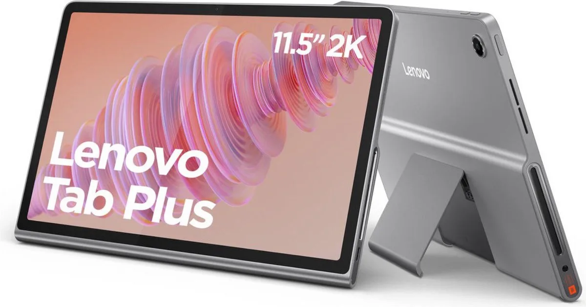 Tab Plus – 8GB RAM – 128GB opslag – WiFi – 11.5 inch – Luna Grey van Lenovo in Grijs – productfoto