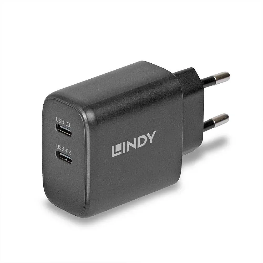 Gan 65w Usb-c-wandlader de Lindy – photo produit