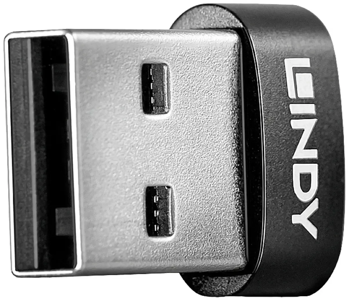USB 2.0 Adapter [1x USB 2.0 Stecker A - 1x USB-C® Buchse] Lindy - USB-Adapter - USB (M) zu 24 pin USB-C (W) fra Lindy – produktbillede
