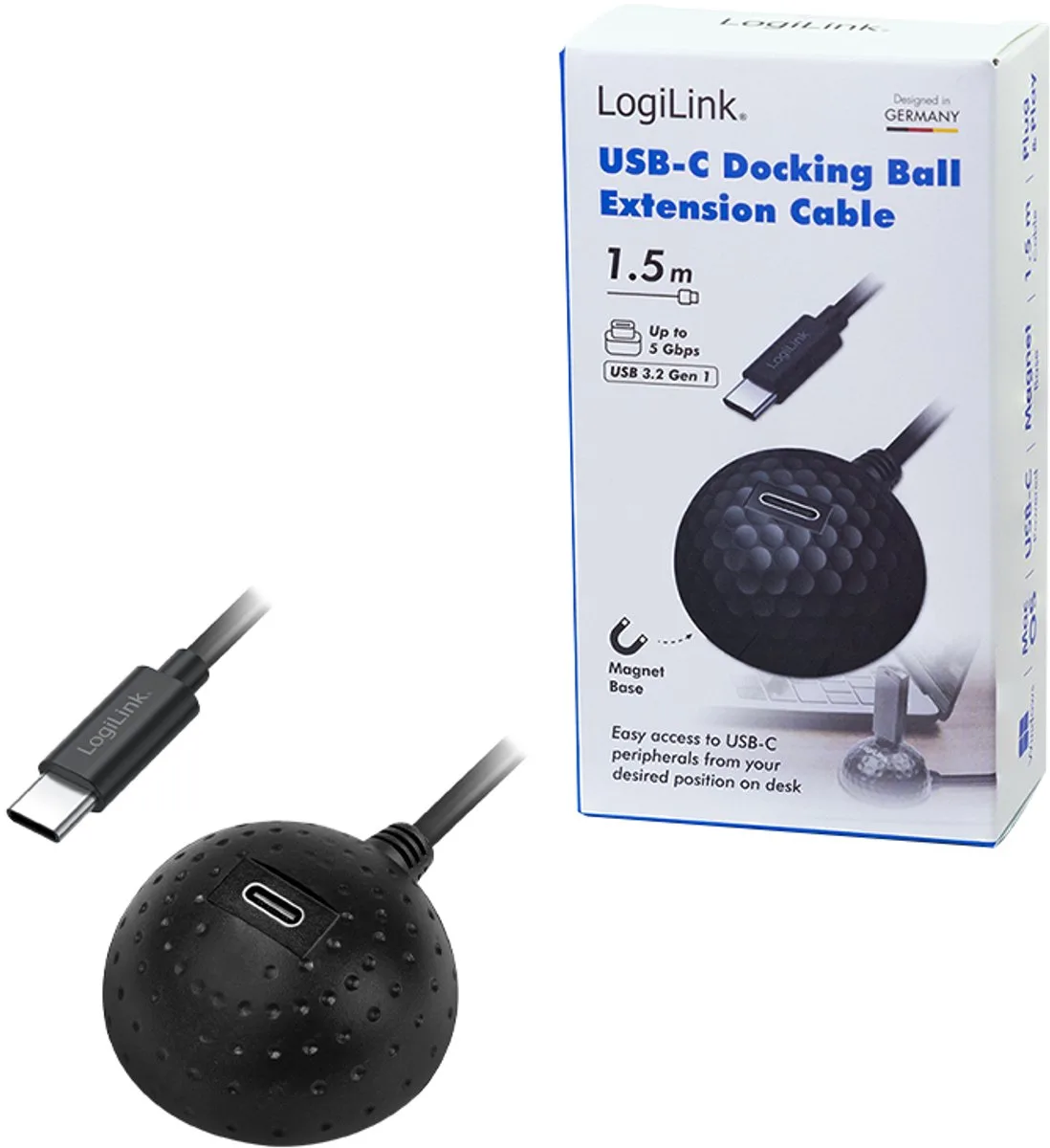 CU0099 USB-kabel USB 3.2 Gen 1 (3.1 Gen 1) 1,5 m USB C 15 W by LogiLink in Black – product photo