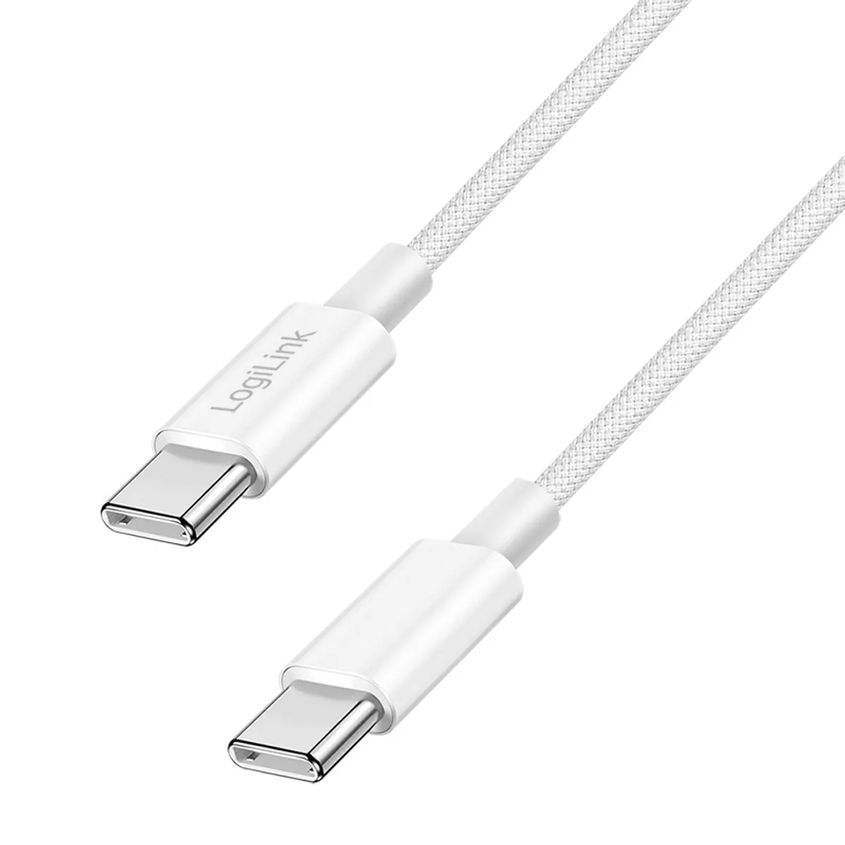USB-C kabel USB 2.0 USB-C® stik 1 m Hvid Afskærmet CU0341 fra LogiLink i Hvid – produktbillede