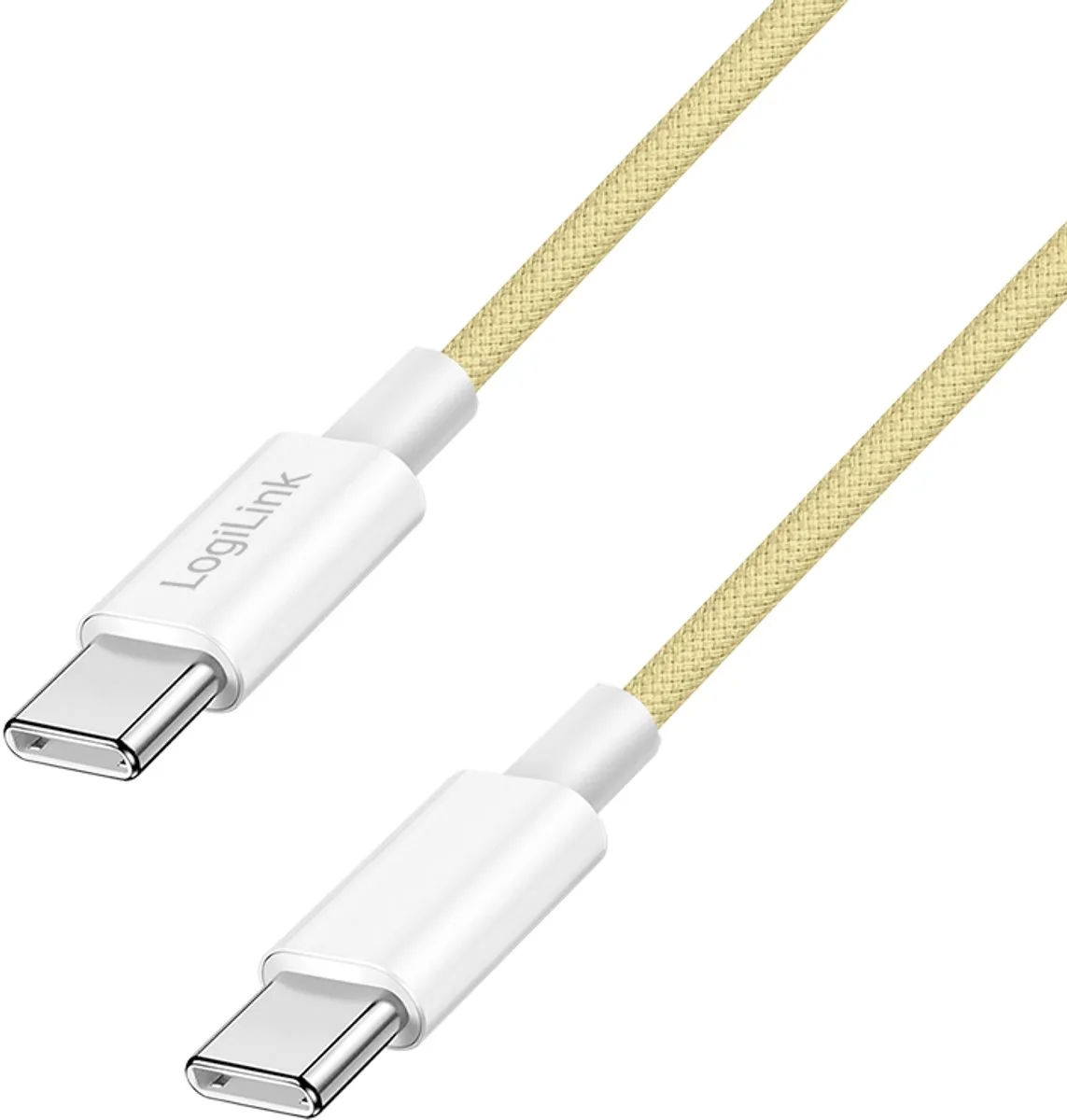 CU0349 USB-kabel USB 2.0 1 m USB C 0,48 Gbit/s 60 W fra LogiLink i Gul – produktbillede
