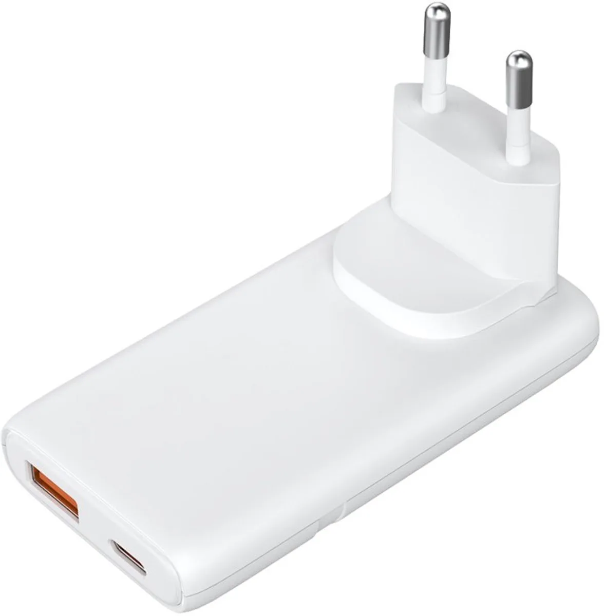 Dual-USB GaN reislader, 65 Watt by LogiLink in White – product photo