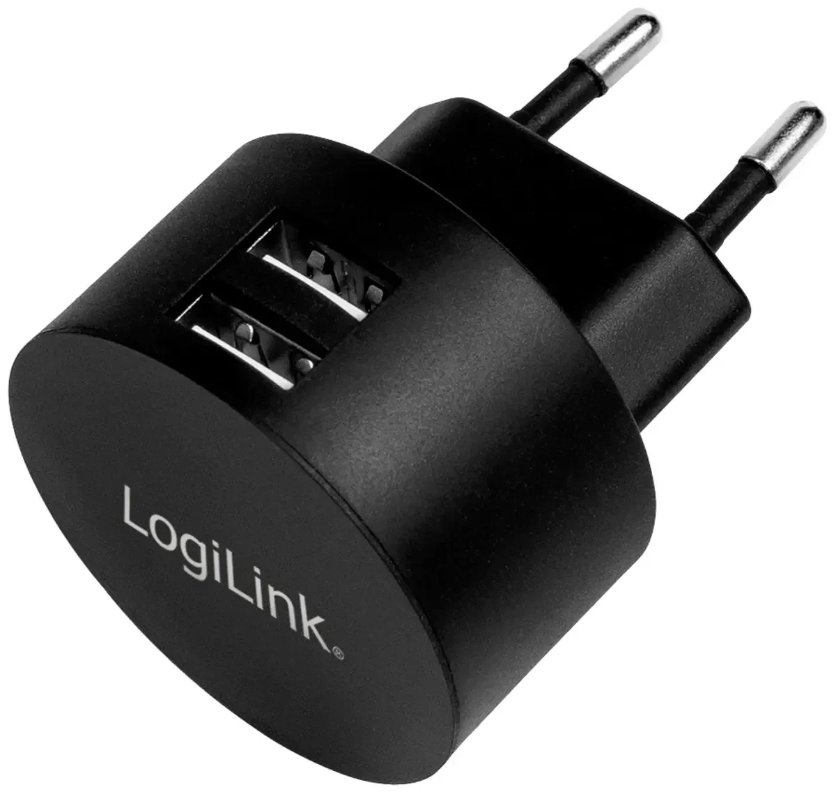 Ladegerät USB-laddare 10.5 W 2x USB-A Inomhus från LogiLink i Svart – produktbild