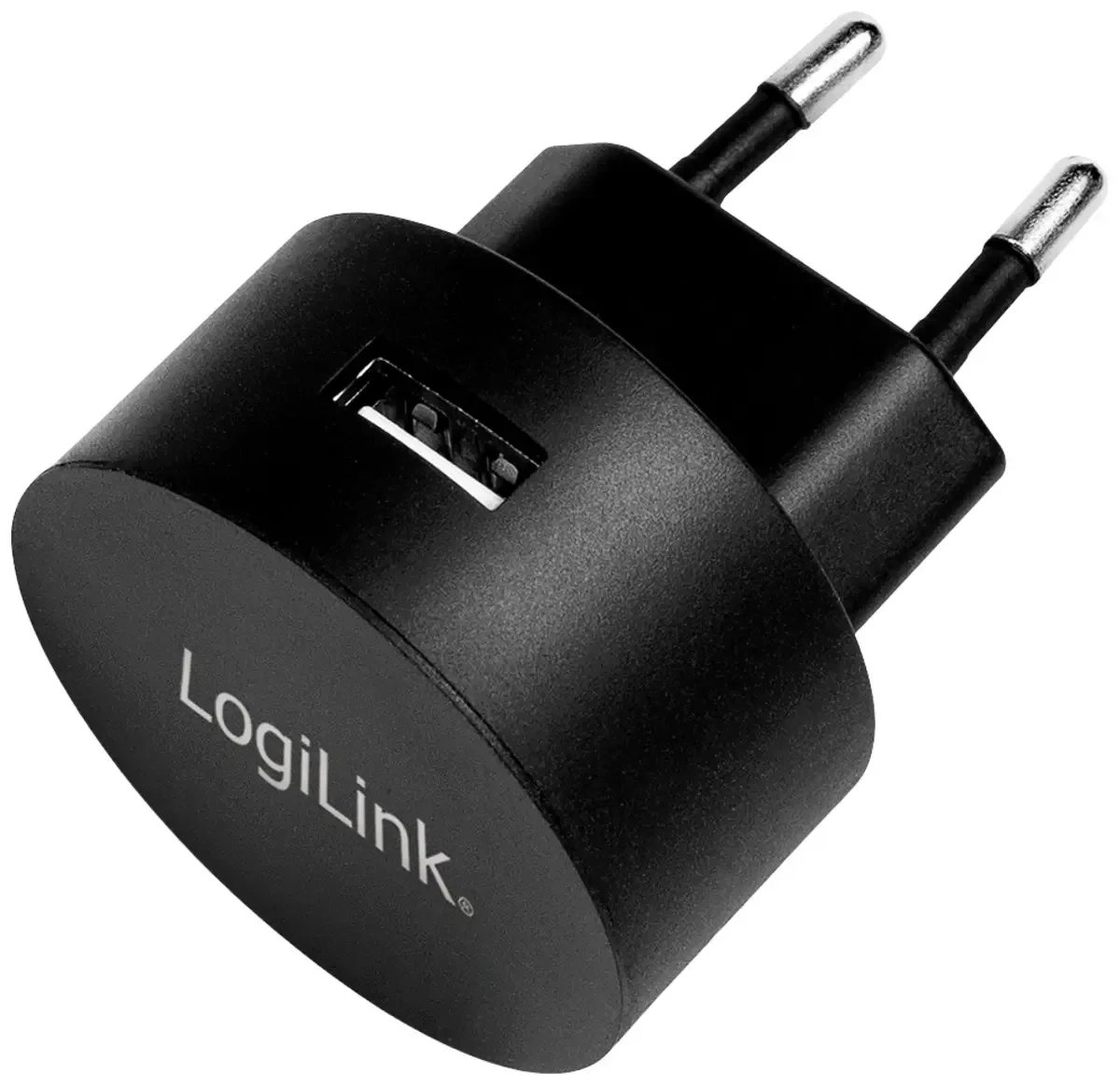 LogiLink USB wall charger - Netzteil - 10.5 Watt - 2.1 A (USB) USB-oplader 10.5 W 1 x USB-A Indendør från LogiLink i Svart – produktbild