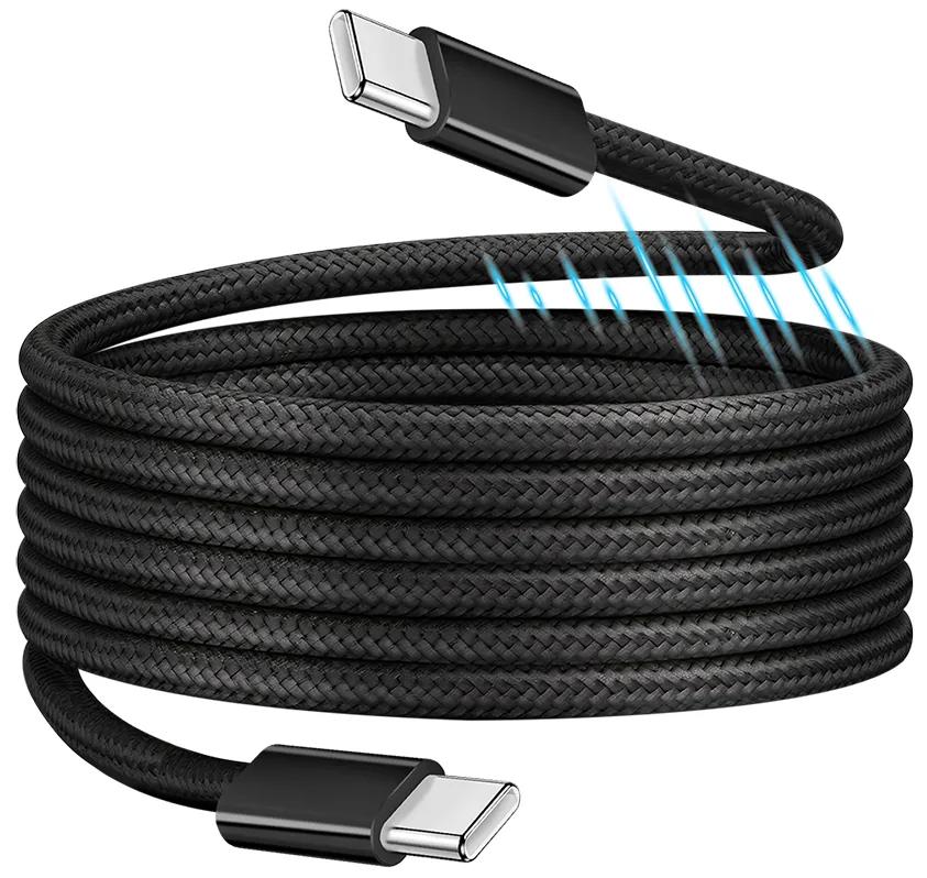 USB-C kabel USB 2.0 USB-C® stik 1.0 m Sort med magnetisk oprulning CU0231 fra LogiLink – produktbillede