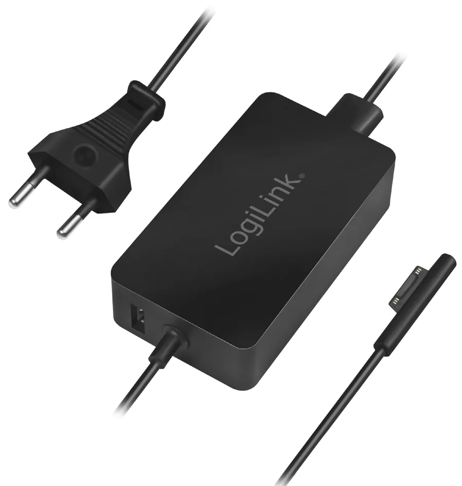 Netzteil für Surface Notebooks, 44 Watt, schwarz från LogiLink – produktbild