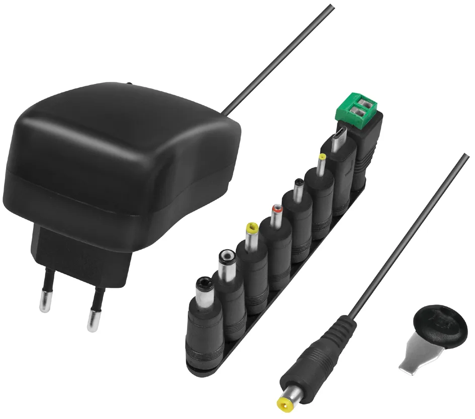 Universal Netzteil mit USB-Port, 24 Watt, schwarz fra LogiLink – produktbillede