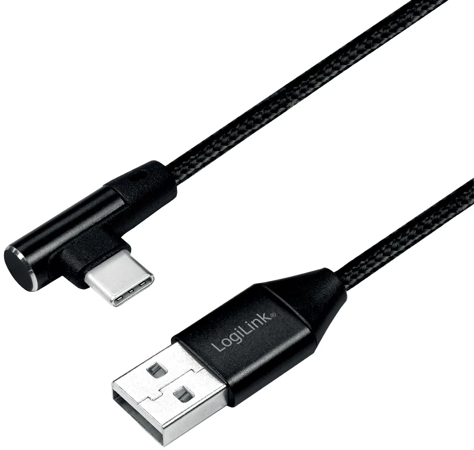 USB 2.0 Kabel, USB-A - USB-C Stecker, 0,3 m fra LogiLink – produktbillede