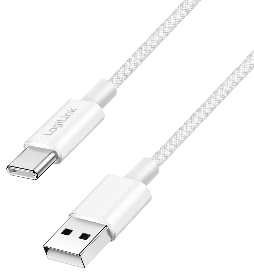 USB-C kabel USB 2.0 USB-A-hanstik, USB-C® stik 0.5 m Hvid Afskærmet CU0320 fra LogiLink – produktbillede