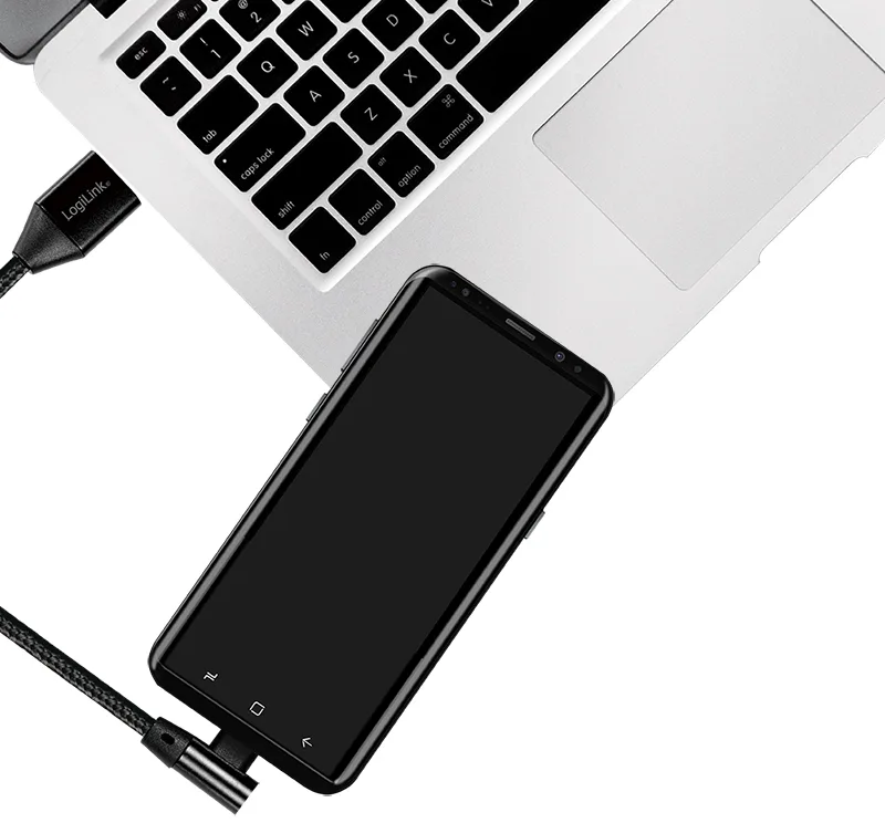 USB 2.0 Kabel, USB-A - USB-C Stecker, 1,0 m fra LogiLink – produktbillede