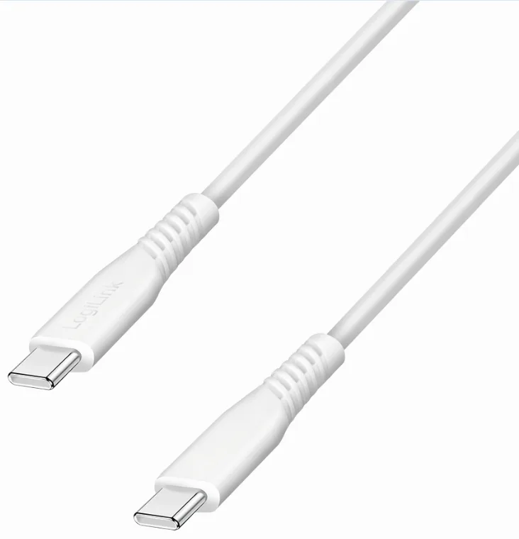 USB 2.0 Kabel, USB-C - USB-C, 0,3 m, weiß fra LogiLink – produktbillede
