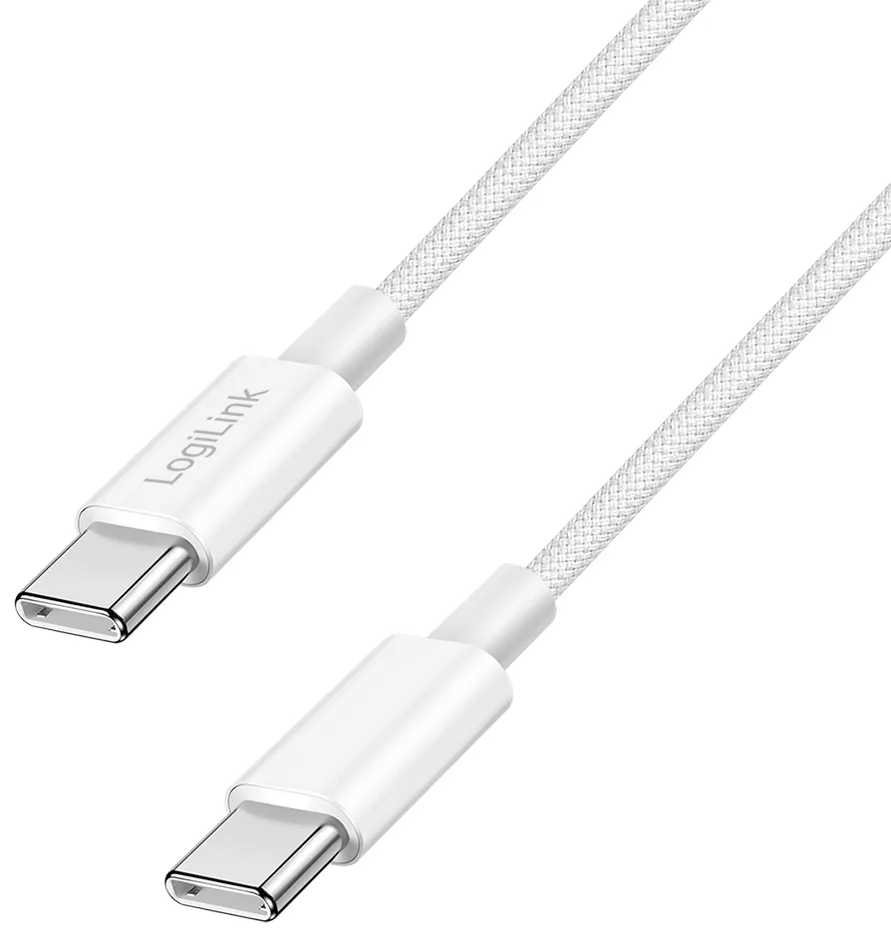 USB 2.0 Kabel, USB-C - USB-C Stecker, 0,5 m, gelb fra LogiLink – produktbillede