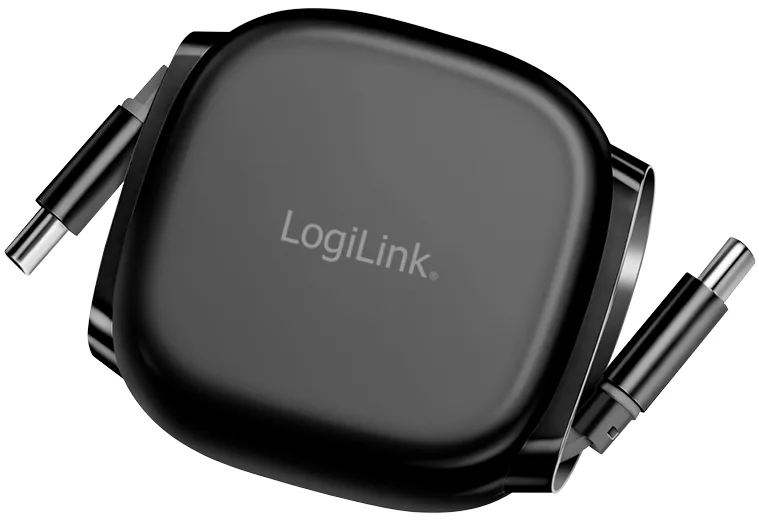 USB 2.0 kabel, USB-C naar USB-C-stekker, uittrekbaar van LogiLink – productfoto