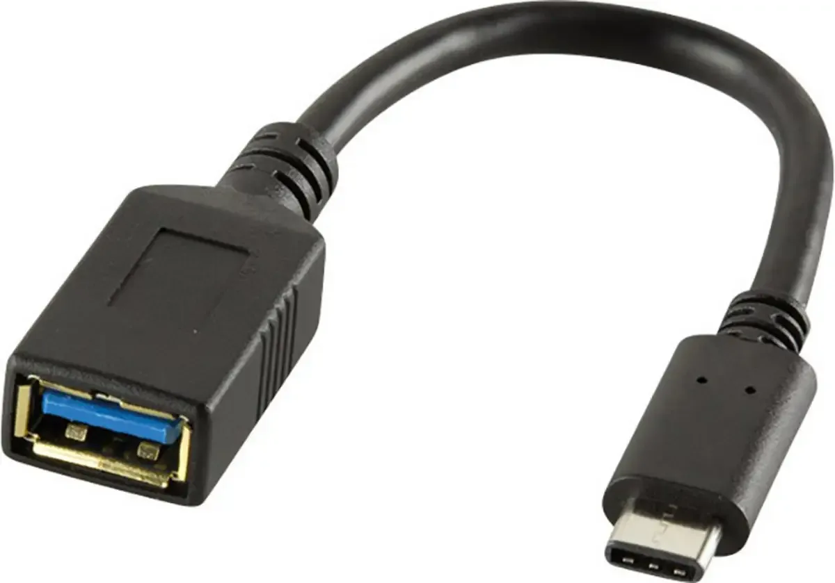 USB Adapter [1x USB-C stekker - 1x USB 3.2 Gen 1 bus A (USB 3.0)] CU0098 de LogiLink en Noir – photo produit