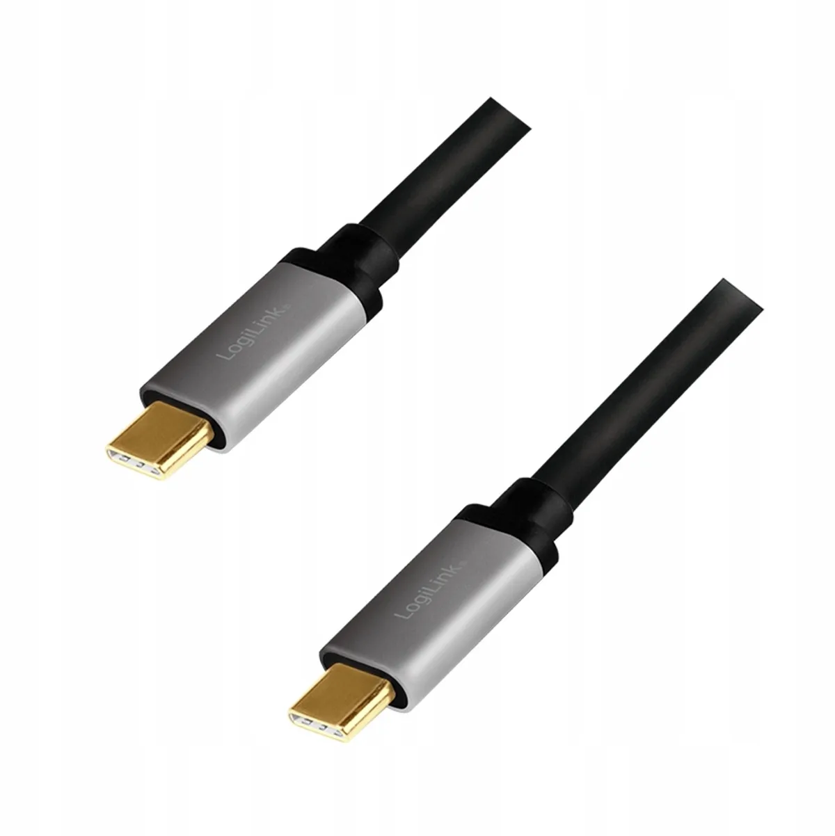 USB-C Kabel 100W PD 3.0 1.5m E-mark 480Mbps Zwart fra LogiLink – produktbillede