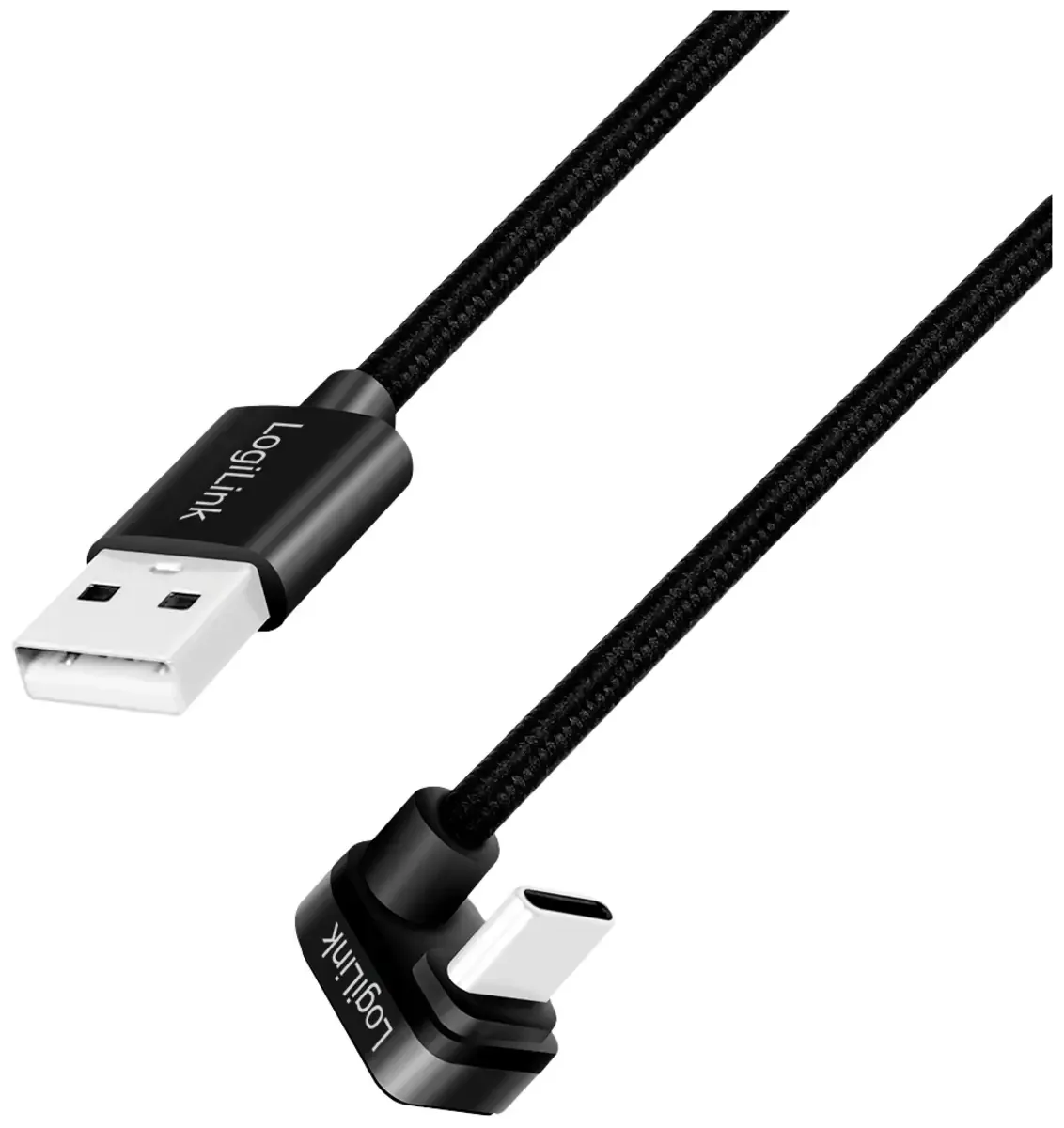 USB-kabel USB 2.0 USB-C® stik, USB-A-hanstik 1.00 m CU0192 fra LogiLink i Sort – produktbillede