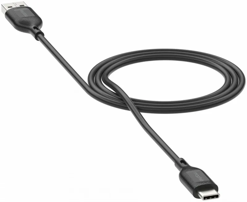Essentials USB-A naar USB-C Kabel 15W 3 Meter fra mophie i Sort – produktbillede