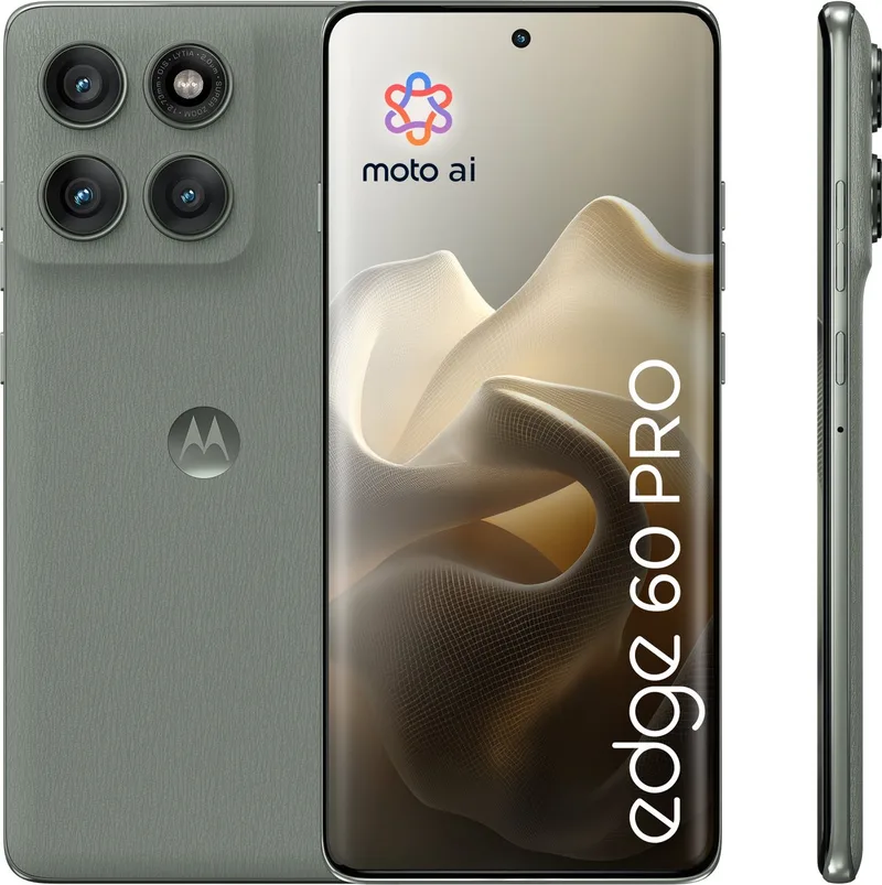 edge 60 pro - 12/512GB - Shadow (Grijs) fra Motorola i Pantone Shadow (Grijsgroen) – produktbillede