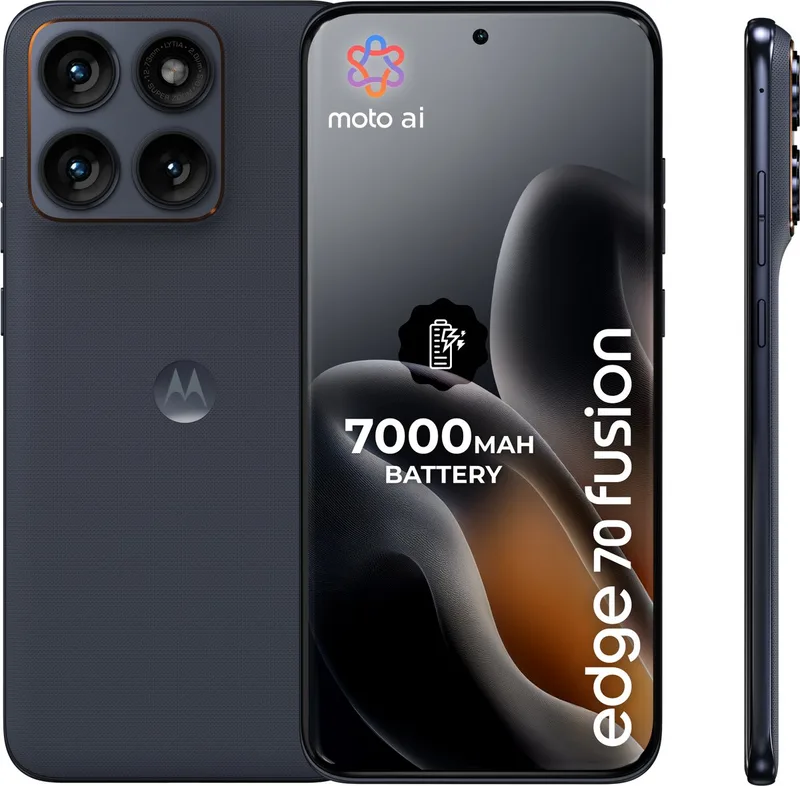 moto edge 70 fusion - 7000 mAh - 8/256GB by Motorola in PANTONE Silhouette – product photo