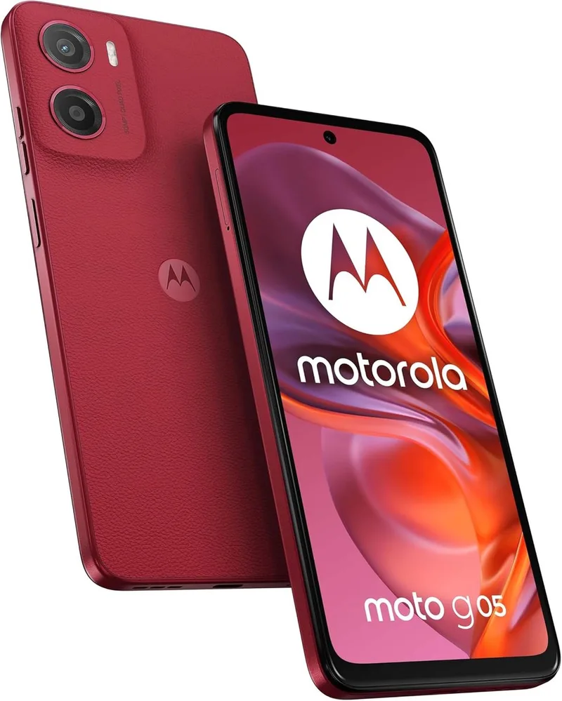 Moto G05 - 128GB - Rood by Motorola in Plume Red – product photo