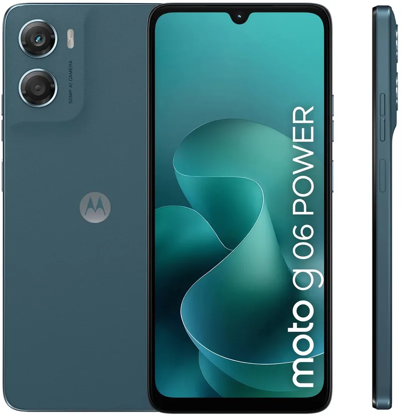 moto g06 power 17,5 cm (6.88) Dual SIM Android 15 4G USB Type-C 4 GB 64 GB 7000 mAh van Motorola in Blauw – productfoto