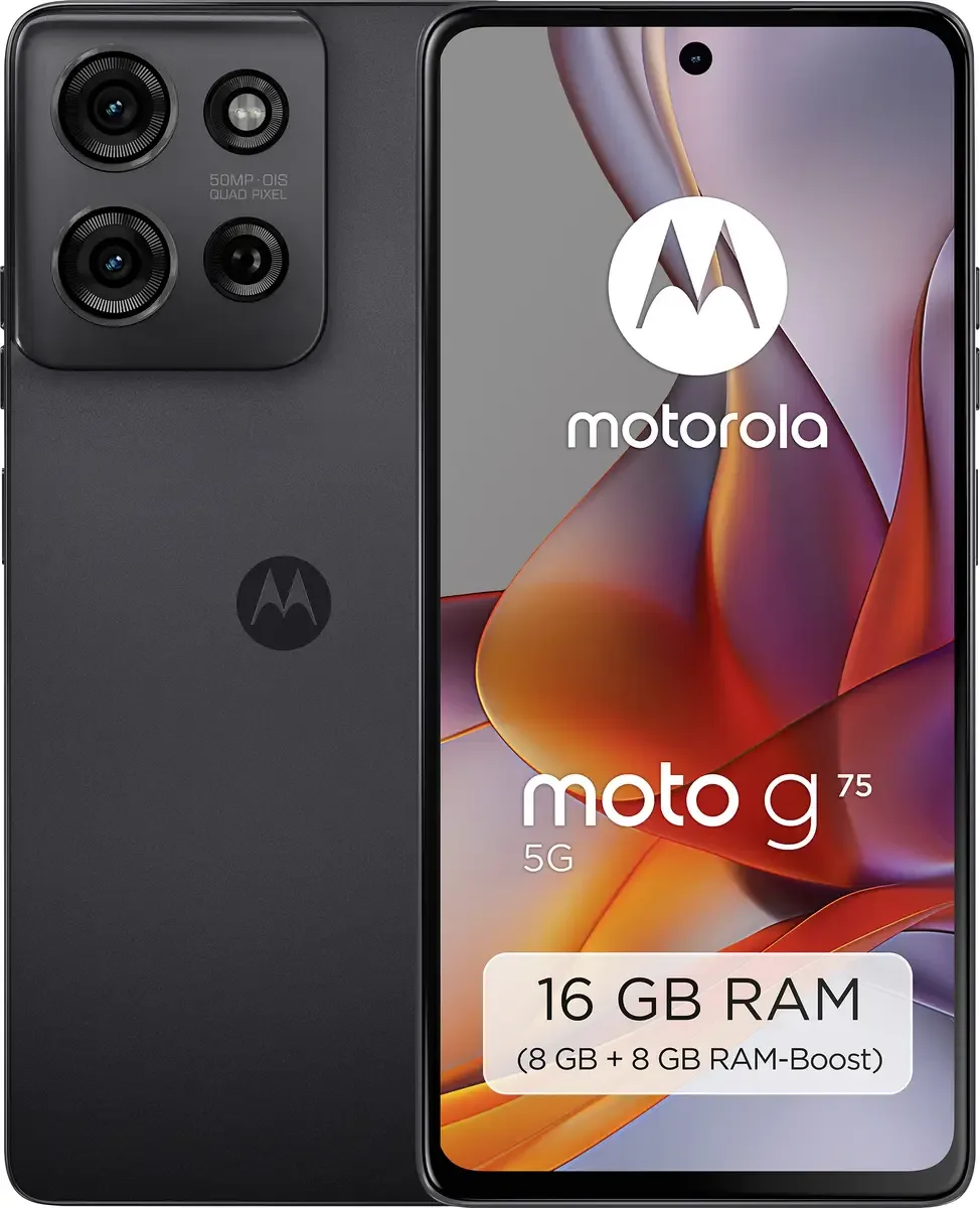 moto g75 5G 128 GB EEK B (A - G) 17 cm (6.7 tum) 4G Smartphone von Motorola in Kol – Produktfoto
