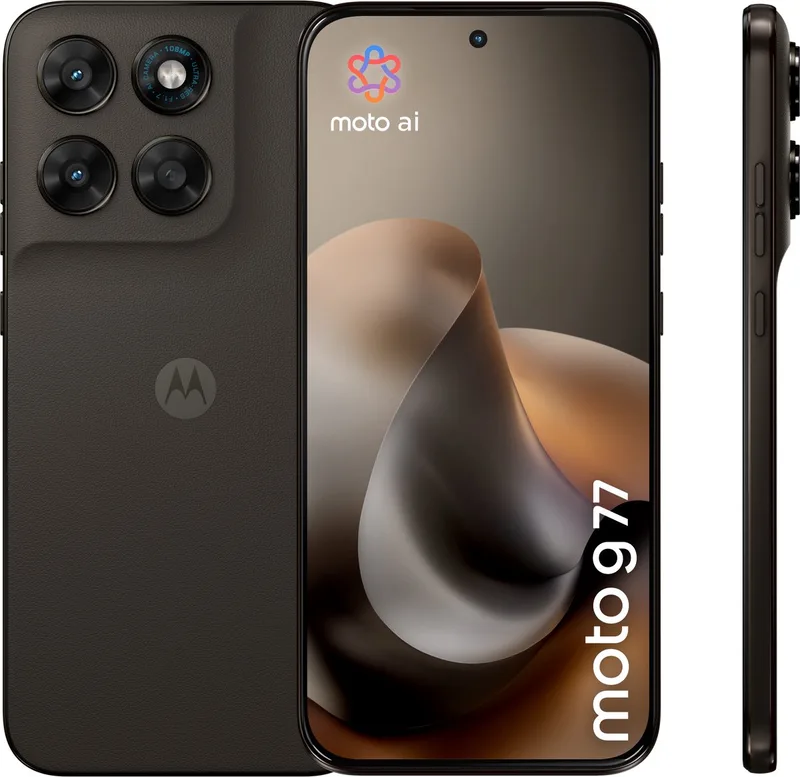 moto g77 - 8/256GB by Motorola in Pantone Black Olive – product photo