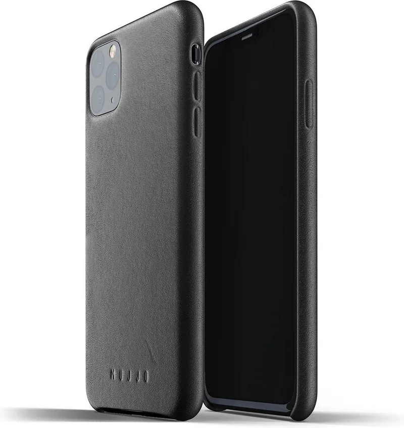 Full Leather Case for iPhone 11 Pro Max de Mujjo en Noir – photo produit