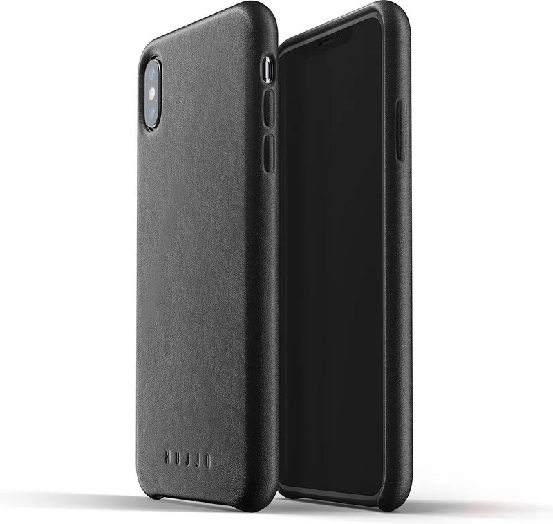 Full Leather Case geschikt voor iPhone XS Max från Mujjo i Svart – produktbild