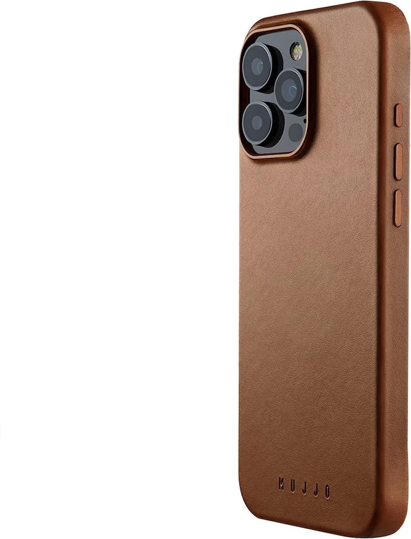 Full Leather Mag Case geschikt voor iPhone 16 Pro Max Hoesje - tan brown | tan brown van Mujjo in Tan brown – productfoto