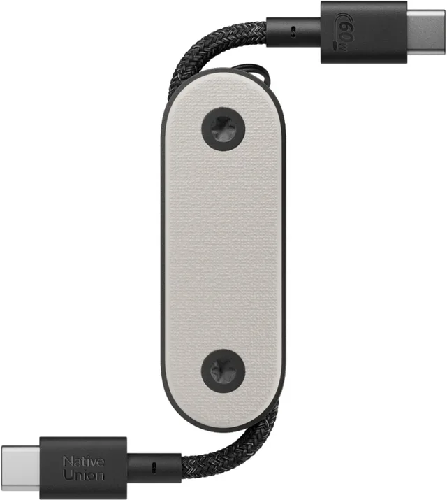 Pocket Cable USB-C naar USB-C 17cm Sandstone