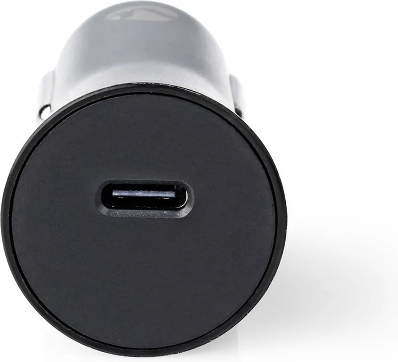 Autolader - 20 W - 1.67 / 2.22 / 3.0 A - Outputs: 1 - Poorttype: USB-C - Automatische Voltage Selectie de Nedis en Noir – photo produit