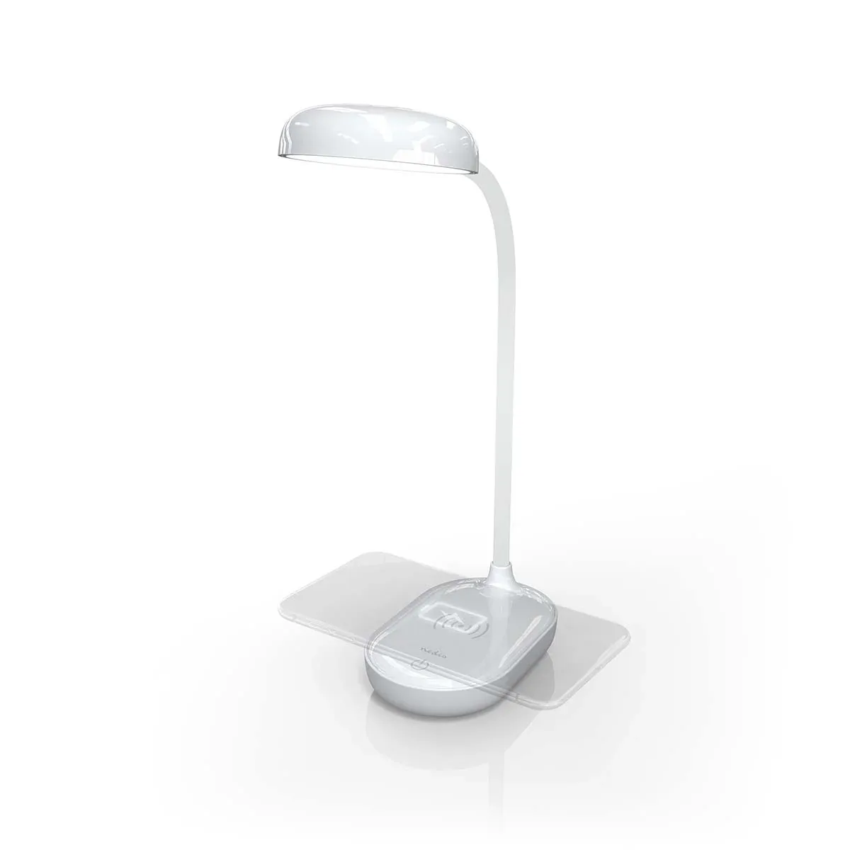 LED-Bureaulamp met Draadloze Lader Aanraakfunctie - LED - 3W de Nedis – photo produit