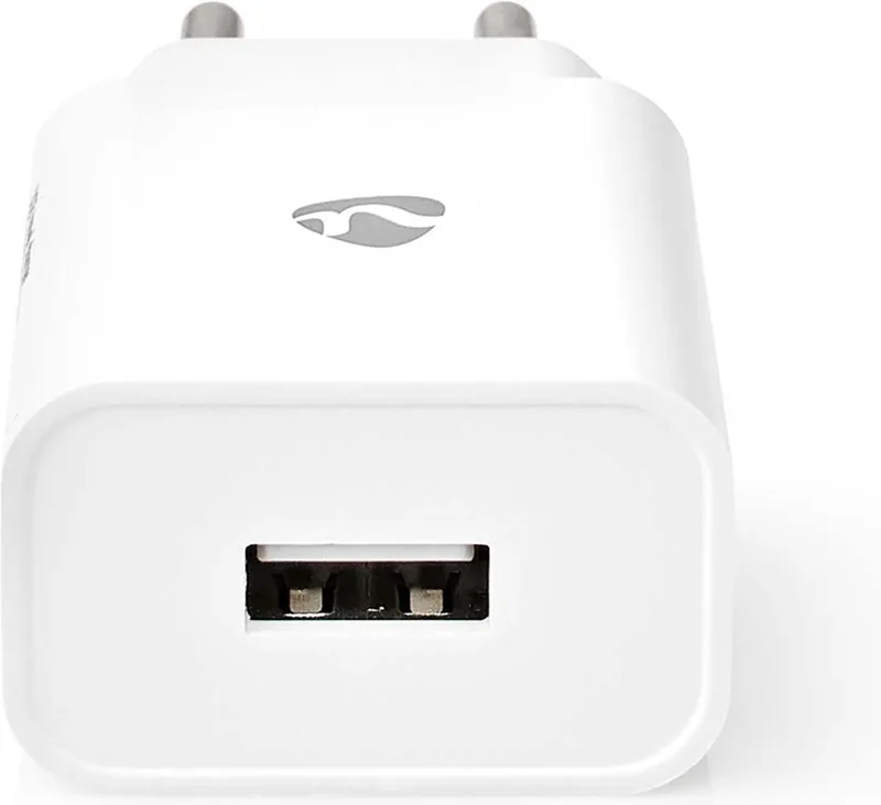Oplader | 1x 2,1 A A | Outputs: 1 | USB-A | Geen Kabel Inbegrepen | 10.50 W | Single Voltage Output by Nedis in White – product photo