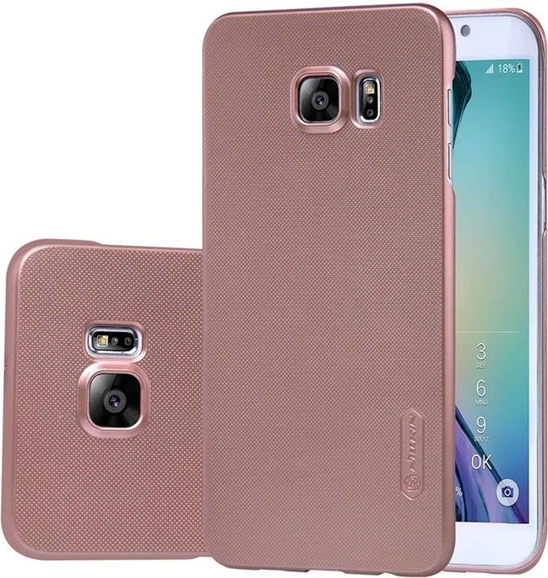 Backcover Samsung Galaxy S6 Edge Plus - Super Frosted Shield - Rose Gold by Nillkin in Rosékleurig – product photo