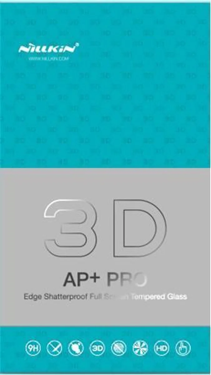 Full Face Tempered Glass 3D AP+ PRO iPhone 7 Plus - Wit från Nillkin – produktbild