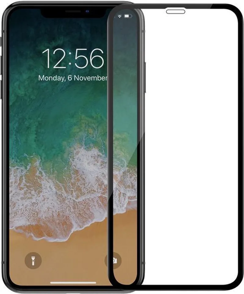 FullFace Tempered Glass 3D CP+MAX iPhone XR (6.1'') - Zwart by Nillkin – product photo