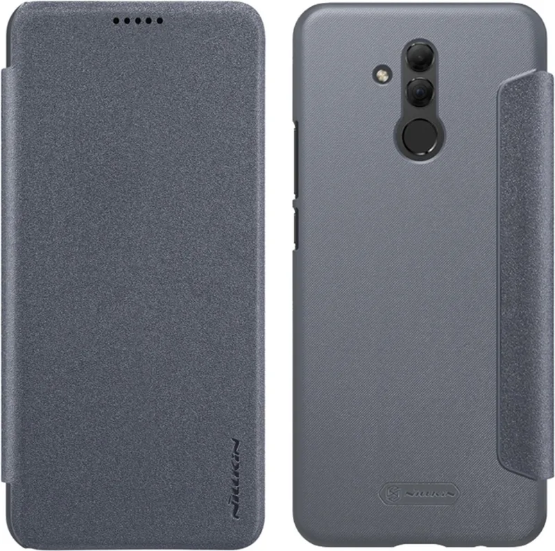 Let op type!! NILLKIN Frosted textuur horizontale Flip leren Case voor Huawei Mate 20 Lite / Maimang 7 van Nillkin in Grijs – productfoto