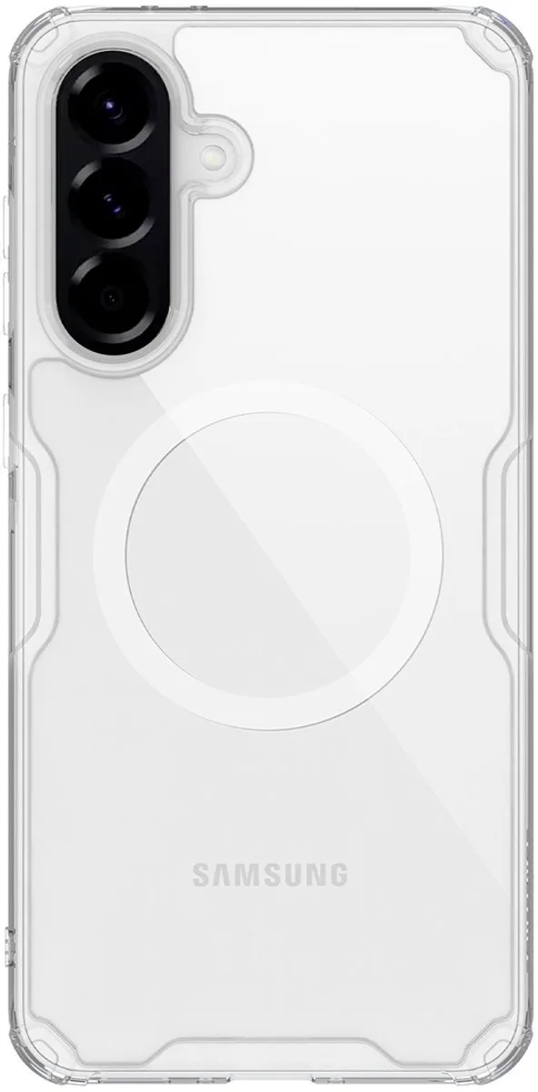 Nature Pro Magnetic Hoesje Geschikt voor Samsung Galaxy A56 - Compatibel met MagSafe en Qi2 - Back Cover met Magneet de Nillkin en Blanc – photo produit